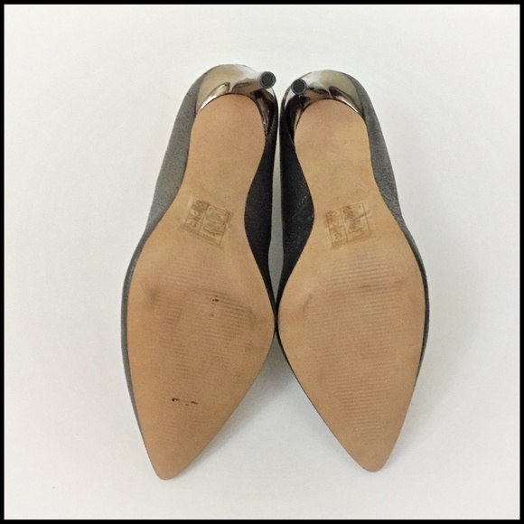 Aldo Pewter Leather Dress Pumps - Picture 8 of 9